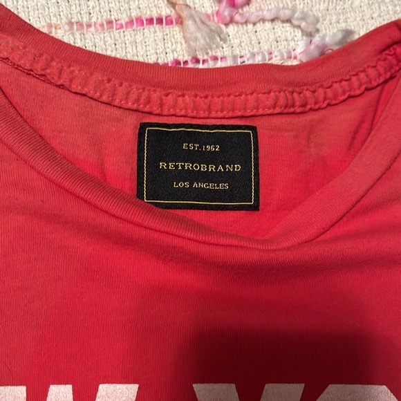 ❤️ Retro brand NYC Red W/White Lettering Tee! ❤️ OSFM! - Picture 4 of 11